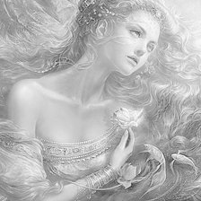 Схема вышивки «Женский образ (живопись)»