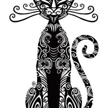 Схема вышивки «Кошка»