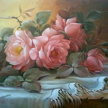 Схема вышивки «розы»