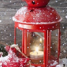 Схема вышивки «Новогодняя свеча»