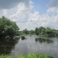 Схема вышивки «пейзаж»