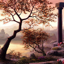 Схема вышивки «Пейзаж»