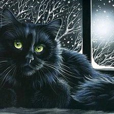 Схема вышивки «Кошка»