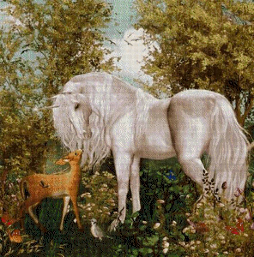 №516078 - единороги, кони, легенда, миф, животные, сказка, лошади - предпросмотр