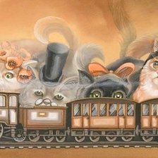 Схема вышивки «Веселый паровозик»