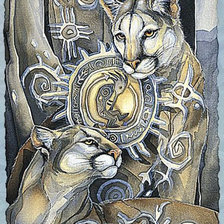 Схема вышивки «Тотем"Ягуар"»