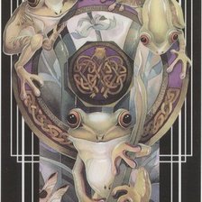 Схема вышивки «Тотем"Лягушки"»