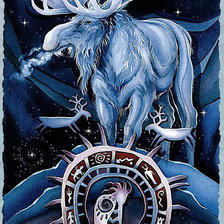 Схема вышивки «Тотем"Лось"»