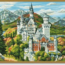 Схема вышивки «Замок»