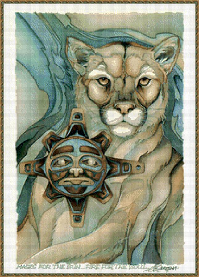 Тотем"Львица" - львы, рилигия, животные - предпросмотр