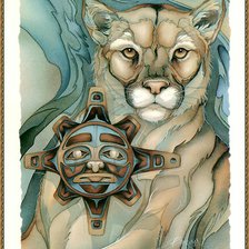 Схема вышивки «Тотем"Львица"»