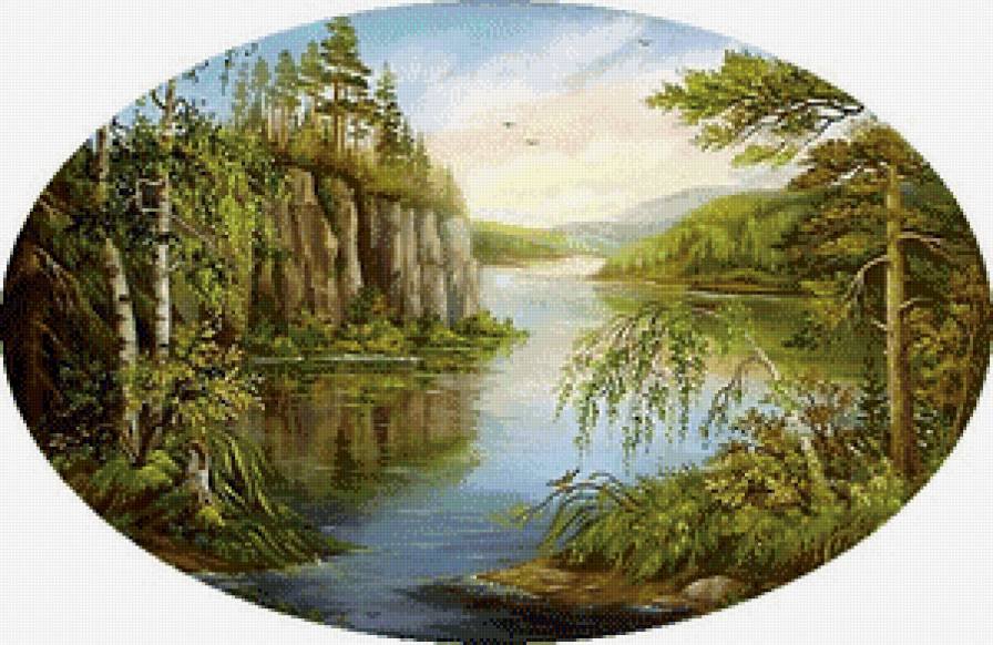 Певучие пейзажи России - картина, пейзаж - предпросмотр