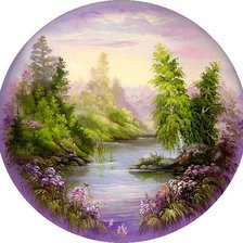 Схема вышивки «Певучие пейзажи России»