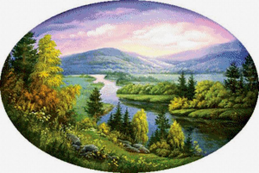 Певучие пейзажи России - пейзаж, картина - предпросмотр