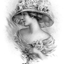 Схема вышивки «ретро монохром»