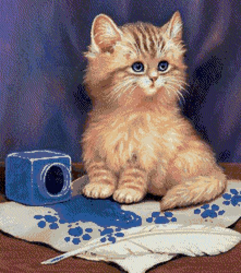 Шкодник - деткам, животные, кошки, сказка, детское, котенок - предпросмотр