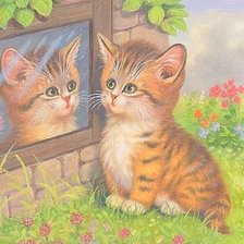 Схема вышивки «Отражение»