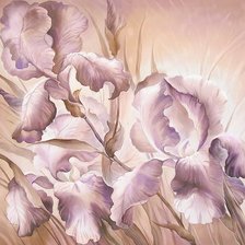 Схема вышивки «Ирисы (живопись)»