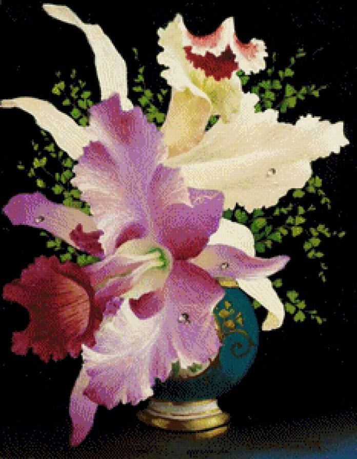 Цветы в вазе -художник Лев Чистовский - цветы, живопись - предпросмотр