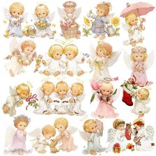 Схема вышивки «ангелочки»