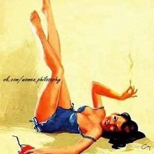 Схема вышивки «Девушка»