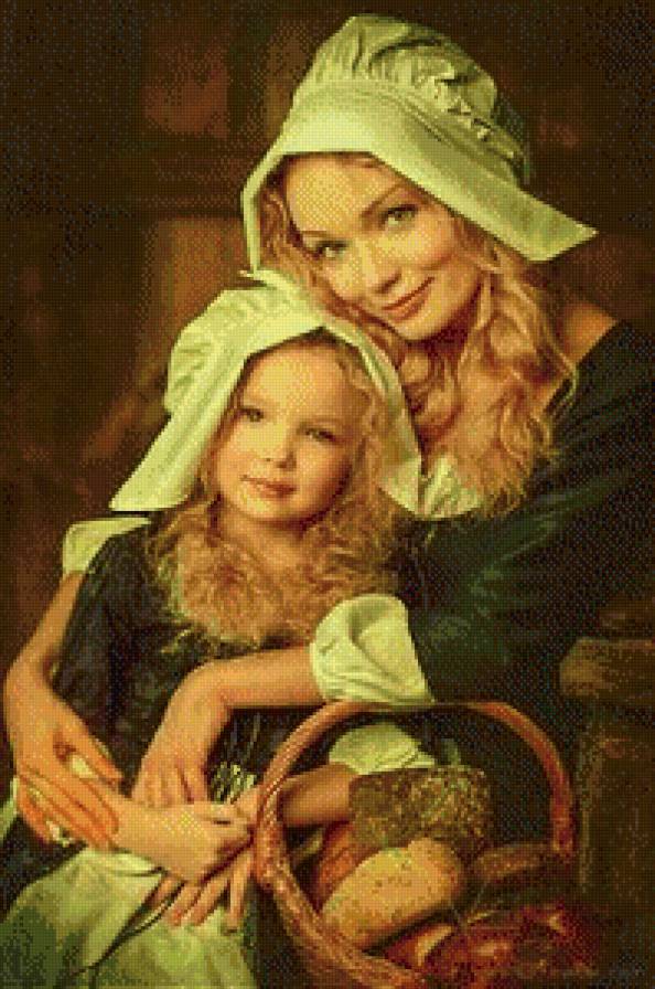 Мама с дочей - предпросмотр