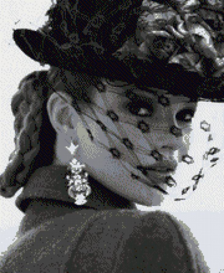 Незнакомка - красотка, женщина, вуаль - предпросмотр