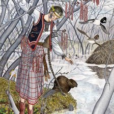 Схема вышивки «Ольха по картине Николая Фомина»