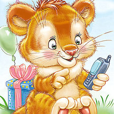 Схема вышивки «Звонок другу»