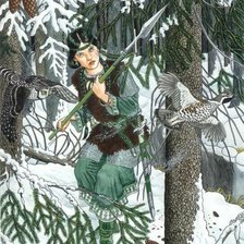 Ель по картине Николая Фомина