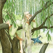 Схема вышивки «Плакучая ива»