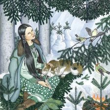 Схема вышивки «Пихта»