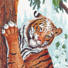 Схема вышивки «Цап-царап по картине Николая Фомина»