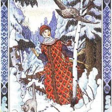 Схема вышивки «Заблудилась по картине Николая Фомина»