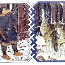 Схема вышивки «Беседа по картине Николая Фомина»