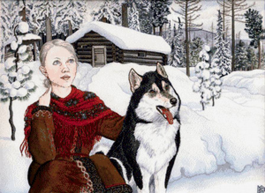 Сибирские глаза по картине Николая Фомина - сибирь, николай фомин - предпросмотр