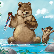 Схема вышивки «Рыбка для сыночка»