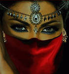 Схема вышивки «восточная девушка»