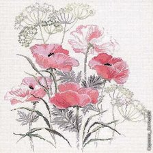 Схема вышивки «маки»