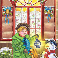 Схема вышивки «Веселое рождество»