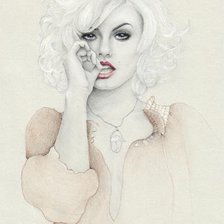 Схема вышивки «Девушка»