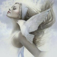 Схема вышивки «Девушка»