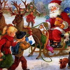 Схема вышивки «санта»