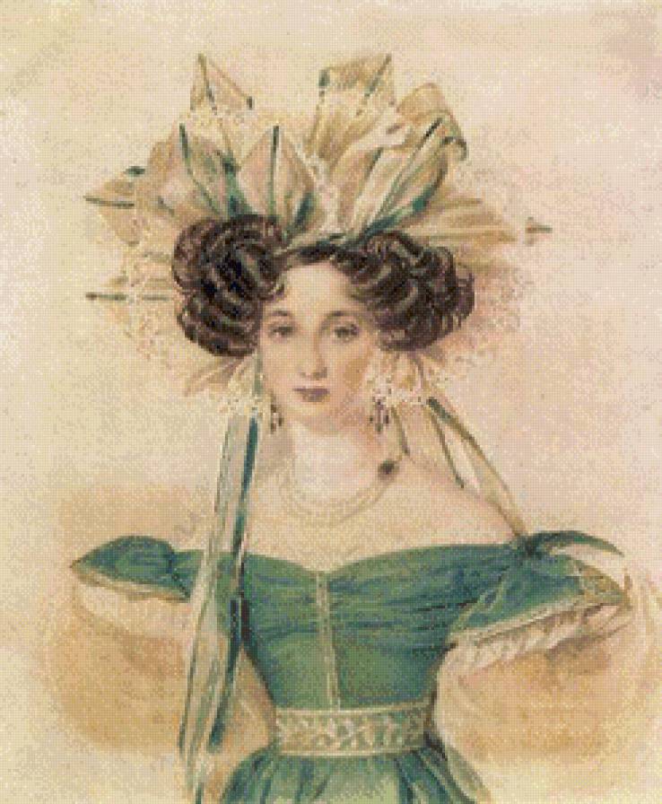 дама в шляпе - она, девушка, дама, старина - предпросмотр