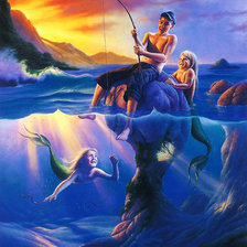 Схема вышивки «русалочки»