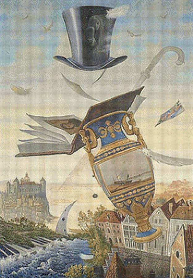 Сон Денди (живопись) - фэнтези, живопись, сон, картина - предпросмотр