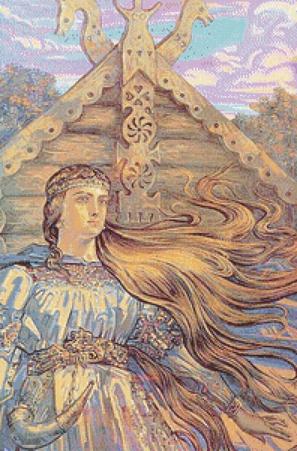 Русь Великая..."Берегиня"(живопись А. Клименко) - люди, женщина, живопись, картины, девушк, история, дама - предпросмотр