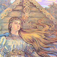 Схема вышивки «Русь Великая..."Берегиня"(живопись А. Клименко)»