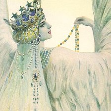 Схема вышивки «Царевна-лебедь( С.Соломко) живопись»