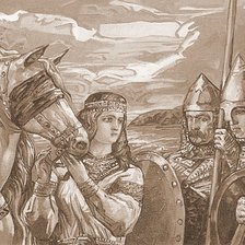 Схема вышивки «Русь Великая ... Конь судьбы (живопись)»